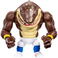 Mattel Street Sharks Actionfigur med Bite & Slam Rörelse, Big Slammu Samlarleksak från 90-talet, 15 cm
