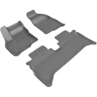 3D MAXpider All-Weather Mattor Anpassade för 2022-2022 Chevrolet Bolt EUV, Kagu Serie, Grå