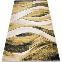 Rugsx Matta FUSION 1617 gul / kräm - Waves, modern, abstrakt 160x220 cm