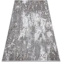 Rugsx Modern NOBLE matta 6773 45 Ornament vintage - structural två nivåer av hudna grå 120x170 cm