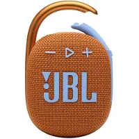 JBL Clip 4 Orange - Brbar Bluetooth 5.1-hgtalare - Upp till 10 timmars spelning - Vattentt och dammtlig - Inkluderar brus- och ekodmpande h