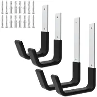 Tlily Heavy Duty Utility Krokar för Garage Utility Utility Krokar Väggfäste, Garage Krokar Heavy Duty, Garage Väggkrokar