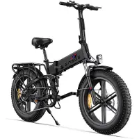 ENGWE ENGINE X - Vélo électrique pliable 20 pouces - Batterie amovible 48 V 13 Ah - Autonomie 120 kilomètres - Noir svart