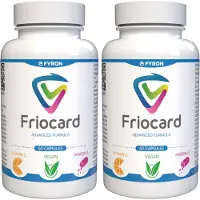 Fyron Group B.V. Friocard - 120 kapslar (2-pack) - Schweizisk formel - 22 vitaminer & mineraler - Växtbaserat komplex