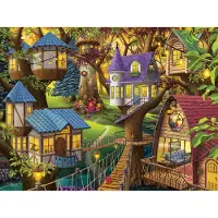 Ravensburger 1500-bitars pussel: Skymning i trädtopparna