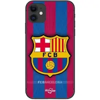 FC Barcelona Coque de téléphone - FC Barcelona - Iphone 12 - Souple - Silicone - Logo sportif svart