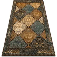 Rugsx Ullmatta POLONIA Astoria orientalisk, etnisk cognac beige 200x300 cm
