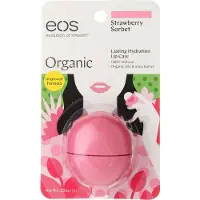 EOS lppbalsam Strawberry S Storlek .25 Oz lppbalsam Strawberry Sorbet Pack om 8