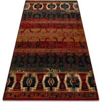 Rugsx Ullmatta OMEGA TAPAS etnisk lätt rubin 200x300 cm