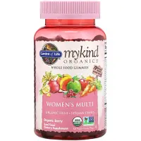 Elämän puutarha,Garden of Life , MyKind Organics, Kvinnors Multi, Ekologisk Bär, 120 Vegan Gummipärlor