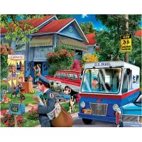 White Mountain It's the Mailman Puzzles fr vuxna 1000 stycken pussel fr sommaren
