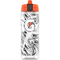 Gatorade Gx Marble Black 30 oz: Anpassbar hydrering med flip-cap och högflödesventil, Lägg till Formula Pod, Läckagesäker, Matcha ditt spel