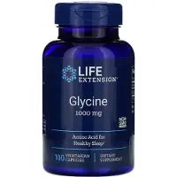 Life Extension , Glycin, 1 000 mg, 100 Vegetariska Kapslar