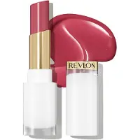 Revlon Super Lustrous Glass Shine Balm i nyansen 005 Glossed Up Rose – Återfuktande färgat läppstift med genomskinlig glansfinish, 0,11 oz