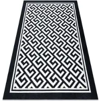 Rugsx ANTIKA antik 122 tek, modernt grekisk tvättbar - elfenben / grå 120x170 cm
