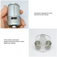 Tlily Ny 24V Peristaltisk Pump med Stor Flödeshastighet Vätskedoseringspump 3000ml/Min 3 Rullar med PHARMED BPT-Rör