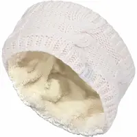 Heat Holder Kabelstickad fleece fodrad termisk vinter öronvärmare pannband för damer