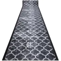 Dywany Łuszczów Löpare anti-halk CLOVER grå 80 cm, 80x220 cm