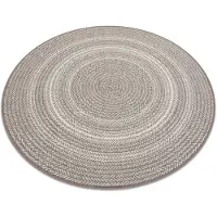Rugsx Matta runda FLAT 48837686 SISAL Boho, fläta beige cirkel 120 cm