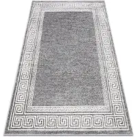 Rugsx Matta MATEO 8033/644 Modern grekisk, Ram - strukturell grå 160x220 cm