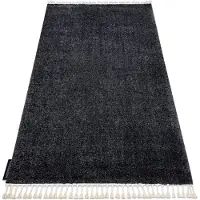 Rugsx Matta BERBER 9000 grå Fringe Berber marockansk shaggy 160x220 cm