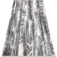 Rugsx Modern NOBLE matta 9732 47 Sillben vintage - structural två nivåer av hudna grå / beige 140x190 cm