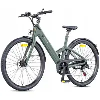 KUKIRIN Elcykel - ENGWE - N1 Air ST - Räckvidd 100 km - Batteri 36V 10Ah - Kolfiberram grön