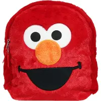 Sesame Street Plysch Elmo Ryggsck fr smbarn pojkar och flickor - fr skolan eller resor - Liten 12 tums storlek