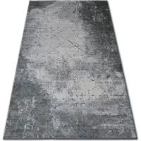 Rugsx Matta ACRYLIC YAZZ 6076 CRACKED CONCRETE blå / grå 80x150 cm
