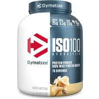 Dymatize , ISO100 Hydrolyserat, 100% Vävproteinisolat, Gourmet Vanilj, 5 lb (2.3 kg)