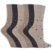 Gentle Grip - 6 par icke elastiska -strumpor för damer - GG48