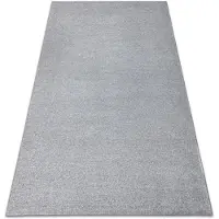Rugsx Matta vägg till vägg INDUS silver 91 vanlig, platt, MELANGE 150x400 cm