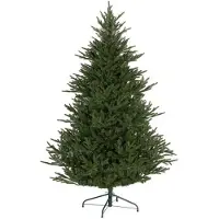 MUVOE HOMCOM Julgran 183 cm, realistiskt utseende, snabb montering, stativ ingår, flamskyddad plast