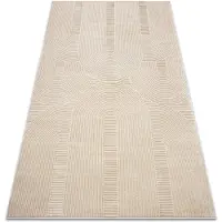 Rugsx Matta BALANCE 9086 taupe - Geometrisk, strukturell, glamour 160x220 cm