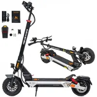KUKIRIN Trottinette électrique - M4 Max - Moteur 800W - Batterie 48V18.2Ah - Sans chambre à air 10 pouces - Maxi Autonomie 64km svart