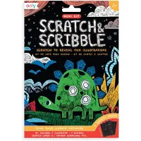 Ooly Scratch and Scribble Mini Set - Dino Days - - One Size - Målarbok