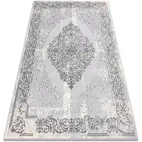 Rugsx Matta CORE W7161 Rosett Vintage - struktur, två nivåer av hudna, grå 80x150 cm