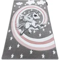 Rugsx Matta PETIT PONY grå 180x270 cm