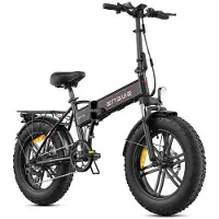 KUKIRIN Hopfällbar elcykel - ENGWE - EP-2 Boost - 20 tum - Batteri 48 V 13 Ah - Räckvidd 120 km svart