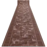 Rugsx Löpare anti-halk TRIBE brun 80cm 80x110 cm