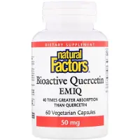 Natural Factors , Bioaktiv quercetin EMIQ, 60 vegetariska kapslar