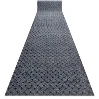 Rugsx Löpare - Dörrmatta halkskydd 100 cm VECTRA 902 utomhus, inomhus ljusgrå 100x430 cm