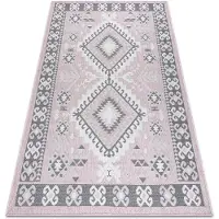 Rugsx Matta SISAL SION aztec 3007 aztec Platt vävd rosa / ekru 120x170 cm