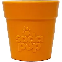 Sodapup blomkruka - hllbar hundgodisdispenser & tuggleksak tillverkad i USA av icke-giftigt husdjursskert matskert gummimaterial fr mental st