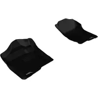 3D MAXpider 2007-2013 Chevrolet Silverado Extended/Crew Cab Kagu 1st Row Floormat - Black - L1CH04711509