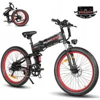 KUKIRIN Elcykel - Samebike - LO26 PLUS - 1000W - 45 km/h - Hopfällbar 26 15Ah