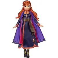 Disney Frozen Anna Fashion Doll med lngt rtt hr och outfit inspirerad av Frozen 2 - Toy for Kids 3 r gammal och uppbrun/a