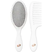 T3 Detangle Duo Brush Set | Borste och duschkam som lsgrs | Kamma fr att sprida vtska och borsta fr att reda ut vtt hr| Fr alla hrlngde