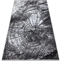 Rugsx Matta BCF Morad PIEŃ träd trä - grå 140x200 cm