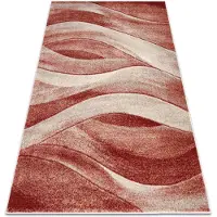 Rugsx Matta FUSION 1617 beige / terrakotta - Waves, modern, abstrakt 200x290 cm